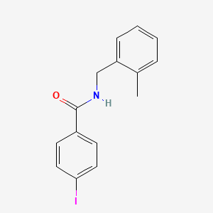 molecular formula C15H14INO B5251223 4-iodo-N-(2-methylbenzyl)benzamide 