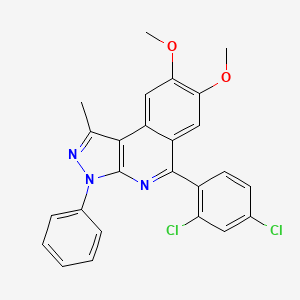 5-(2,4-dichlorophenyl)-7,8-dimethoxy-1-methyl-3-phenyl-3H-pyrazolo[3,4-c]isoquinoline