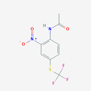 N-(2-(Hydroxy(oxido)amino)-4-((trifluoromethyl)thio)phenyl)acetamide