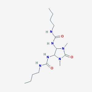 molecular formula C15H30N6O3 B5251330 1-Butyl-3-[5-(butylcarbamoylamino)-1,3-dimethyl-2-oxoimidazolidin-4-yl]urea 