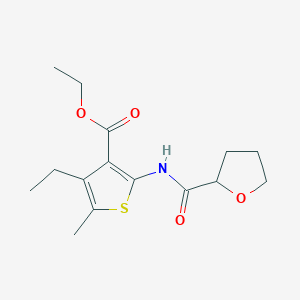 ethyl 4-ethyl-5-methyl-2-[(tetrahydro-2-furanylcarbonyl)amino]-3-thiophenecarboxylate