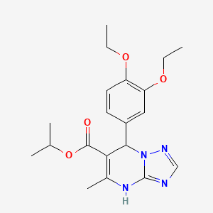 isopropyl 7-(3,4-diethoxyphenyl)-5-methyl-4,7-dihydro[1,2,4]triazolo[1,5-a]pyrimidine-6-carboxylate