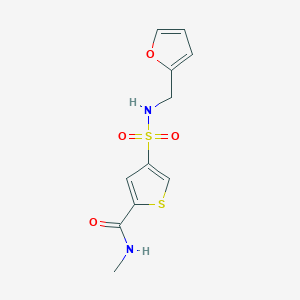 4-(furan-2-ylmethylsulfamoyl)-N-methylthiophene-2-carboxamide