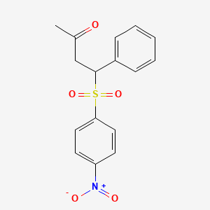 4-[(4-nitrophenyl)sulfonyl]-4-phenyl-2-butanone