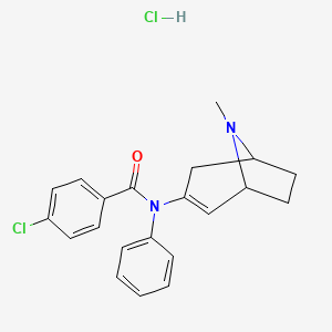 4-chloro-N-(8-methyl-8-azabicyclo[3.2.1]oct-2-en-3-yl)-N-phenylbenzamide hydrochloride