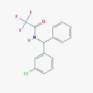 N-[(3-chlorophenyl)-phenylmethyl]-2,2,2-trifluoroacetamide