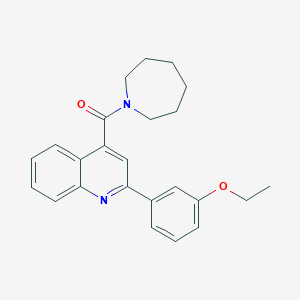 molecular formula C24H26N2O2 B5251505 4-(1-azepanylcarbonyl)-2-(3-ethoxyphenyl)quinoline 