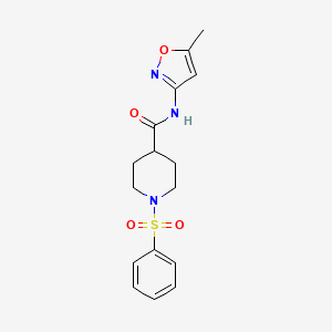 N-(5-methyl-3-isoxazolyl)-1-(phenylsulfonyl)-4-piperidinecarboxamide