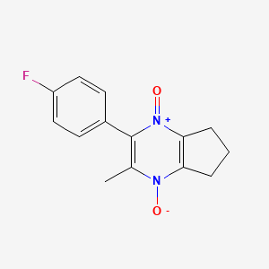 2-(4-fluorophenyl)-3-methyl-6,7-dihydro-5H-cyclopenta[b]pyrazine 1,4-dioxide