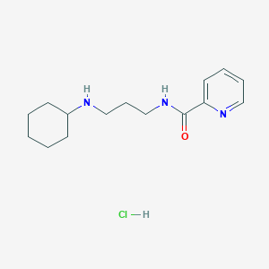 N-[3-(cyclohexylamino)propyl]pyridine-2-carboxamide;hydrochloride