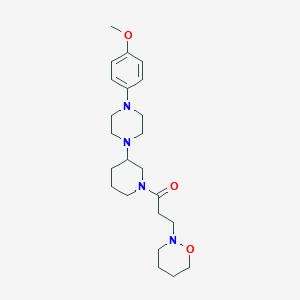 2-(3-{3-[4-(4-methoxyphenyl)-1-piperazinyl]-1-piperidinyl}-3-oxopropyl)-1,2-oxazinane