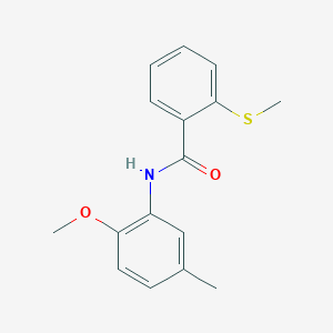 N-(2-methoxy-5-methylphenyl)-2-(methylthio)benzamide