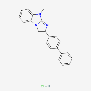 2-(4-biphenylyl)-9-methyl-9H-imidazo[1,2-a]benzimidazole hydrochloride