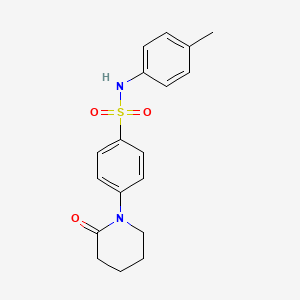 N-(4-methylphenyl)-4-(2-oxo-1-piperidinyl)benzenesulfonamide