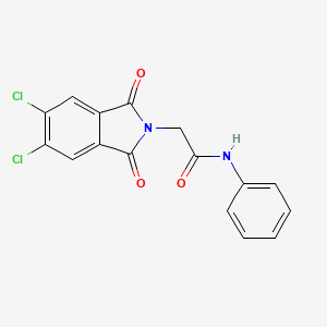 2-(5,6-dichloro-1,3-dioxo-1,3-dihydro-2H-isoindol-2-yl)-N-phenylacetamide