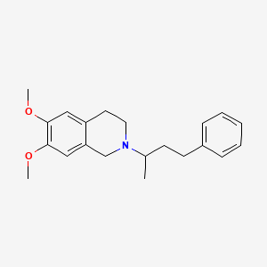 6,7-dimethoxy-2-(1-methyl-3-phenylpropyl)-1,2,3,4-tetrahydroisoquinoline