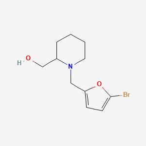 [1-[(5-Bromofuran-2-yl)methyl]piperidin-2-yl]methanol