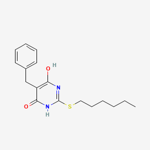 molecular formula C17H22N2O2S B5251680 5-benzyl-2-(hexylthio)-6-hydroxy-4(3H)-pyrimidinone 