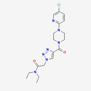 2-(4-{[4-(5-chloro-2-pyridinyl)-1-piperazinyl]carbonyl}-1H-1,2,3-triazol-1-yl)-N,N-diethylacetamide