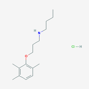 N-[3-(2,3,6-trimethylphenoxy)propyl]butan-1-amine;hydrochloride