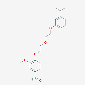 3-Methoxy-4-[2-[2-(2-methyl-5-propan-2-ylphenoxy)ethoxy]ethoxy]benzaldehyde