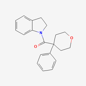 2,3-Dihydroindol-1-yl-(4-phenyloxan-4-yl)methanone