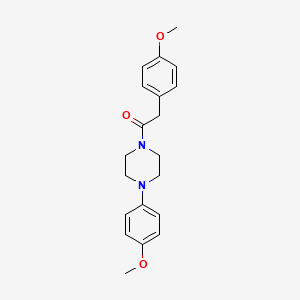 molecular formula C20H24N2O3 B5251845 1-(4-methoxyphenyl)-4-[(4-methoxyphenyl)acetyl]piperazine 