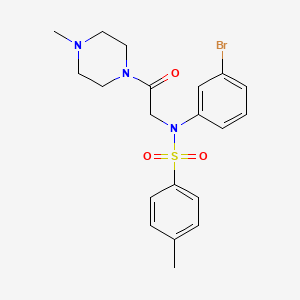 N-(3-bromophenyl)-4-methyl-N-[2-(4-methylpiperazin-1-yl)-2-oxoethyl]benzenesulfonamide