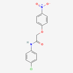 molecular formula C14H11ClN2O4 B5251921 N-(4-chlorophenyl)-2-(4-nitrophenoxy)acetamide 