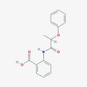 molecular formula C16H15NO4 B5251934 2-[(2-phenoxypropanoyl)amino]benzoic acid 