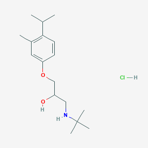 1-(tert-butylamino)-3-(3-methyl-4-propan-2-ylphenoxy)propan-2-ol;hydrochloride