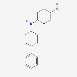 molecular formula C18H27NO B5251988 4-[(4-phenylcyclohexyl)amino]cyclohexanol 