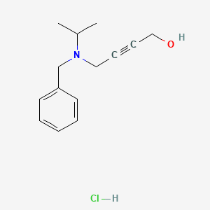 molecular formula C14H20ClNO B5251998 4-[benzyl(propan-2-yl)amino]but-2-yn-1-ol;hydrochloride 