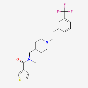 N-methyl-N-[(1-{2-[3-(trifluoromethyl)phenyl]ethyl}-4-piperidinyl)methyl]-3-thiophenecarboxamide