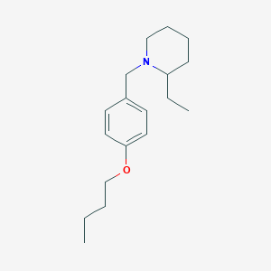 molecular formula C18H29NO B5252059 1-(4-butoxybenzyl)-2-ethylpiperidine 