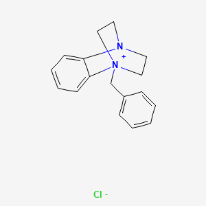 molecular formula C17H19ClN2 B5252087 1-benzyl-8-aza-1-azoniatricyclo[6.2.2.0~2,7~]dodeca-2,4,6-triene chloride 