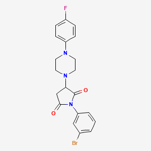 1-(3-Bromophenyl)-3-[4-(4-fluorophenyl)piperazin-1-yl]pyrrolidine-2,5-dione