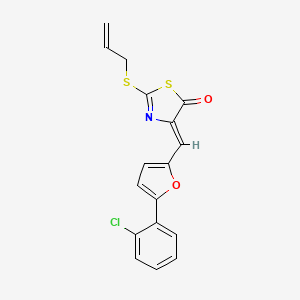 2-(allylthio)-4-{[5-(2-chlorophenyl)-2-furyl]methylene}-1,3-thiazol-5(4H)-one