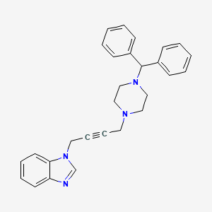 1-[4-(4-Benzhydrylpiperazin-1-yl)but-2-ynyl]benzimidazole