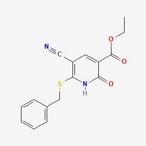 ethyl 6-benzylsulfanyl-5-cyano-2-oxo-1H-pyridine-3-carboxylate