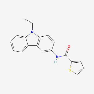 molecular formula C19H16N2OS B5252109 N-(9-ethyl-9H-carbazol-3-yl)-2-thiophenecarboxamide 