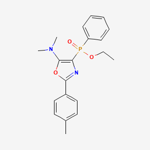 ethyl [5-(dimethylamino)-2-(4-methylphenyl)-1,3-oxazol-4-yl]phenylphosphinate