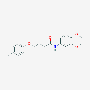 N-(2,3-dihydro-1,4-benzodioxin-6-yl)-4-(2,4-dimethylphenoxy)butanamide