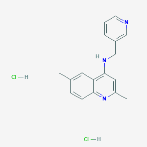 molecular formula C17H19Cl2N3 B5252263 2,6-dimethyl-N-(pyridin-3-ylmethyl)quinolin-4-amine;dihydrochloride 