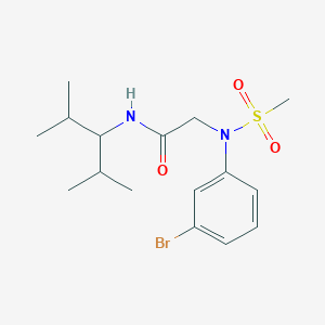 N~2~-(3-bromophenyl)-N~1~-(1-isopropyl-2-methylpropyl)-N~2~-(methylsulfonyl)glycinamide