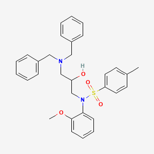 N-[3-(dibenzylamino)-2-hydroxypropyl]-N-(2-methoxyphenyl)-4-methylbenzenesulfonamide