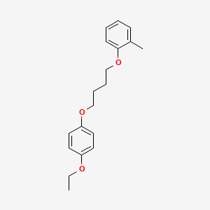 molecular formula C19H24O3 B5252317 1-Ethoxy-4-[4-(2-methylphenoxy)butoxy]benzene 