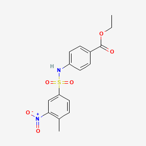 ethyl 4-{[(4-methyl-3-nitrophenyl)sulfonyl]amino}benzoate