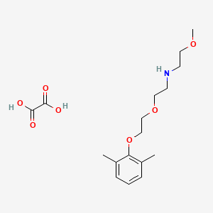 N-[2-[2-(2,6-dimethylphenoxy)ethoxy]ethyl]-2-methoxyethanamine;oxalic acid