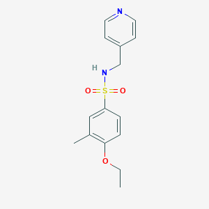 4-ethoxy-3-methyl-N-(pyridin-4-ylmethyl)benzenesulfonamide